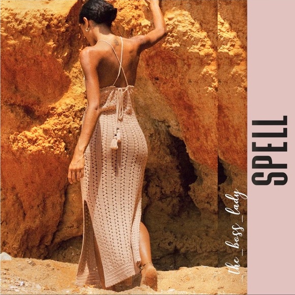 NWT SPELL & The Gipsy dress crochet dress - Picture 3 of 4